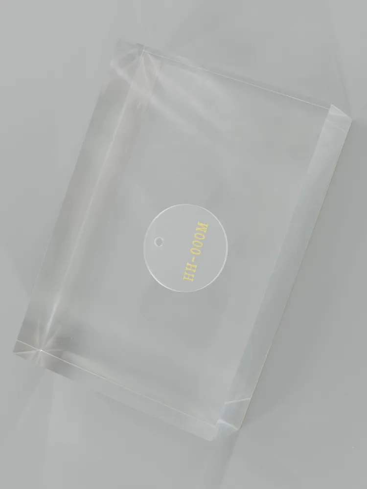 Frosted (P95, one side) acrylic — Top view