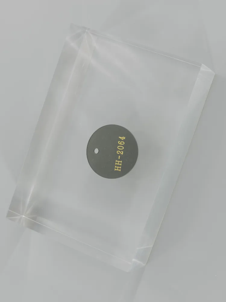 Gray acrylic — Top view