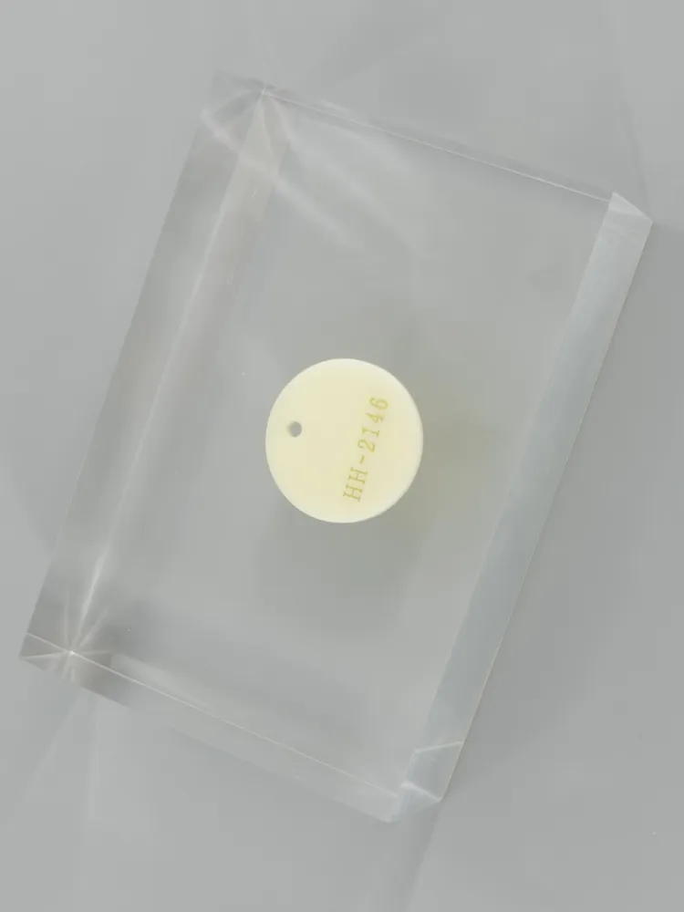 Ivory acrylic — Top view