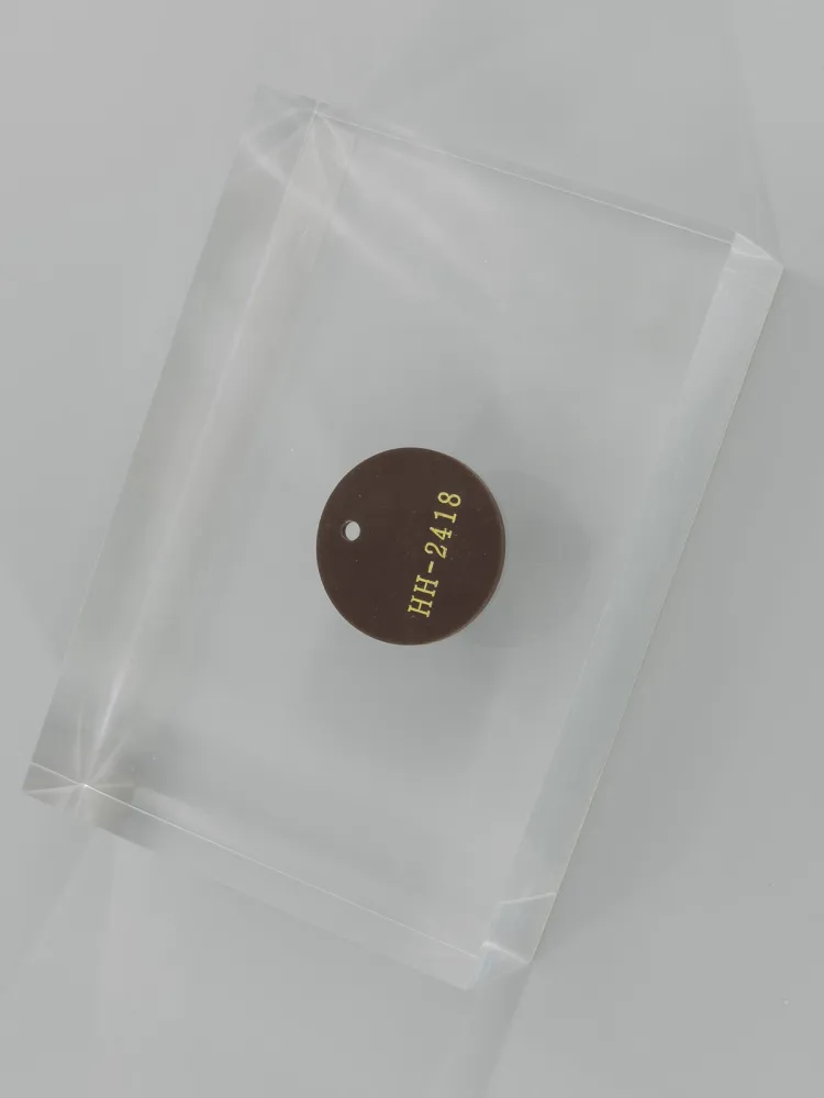 Brown acrylic — Top view