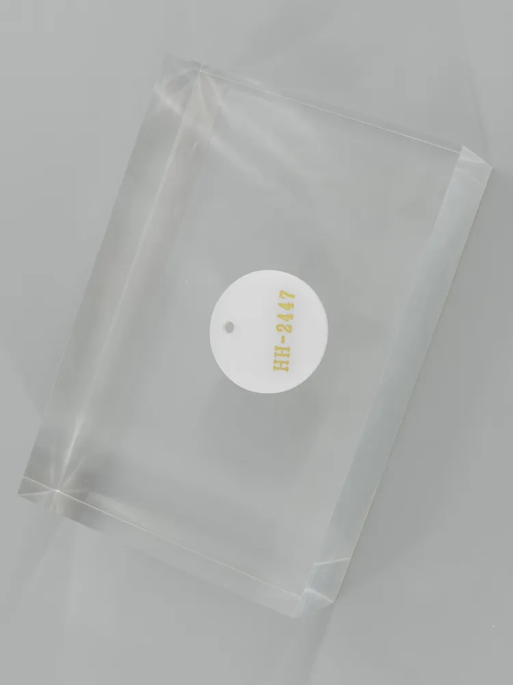 White acrylic — Top view