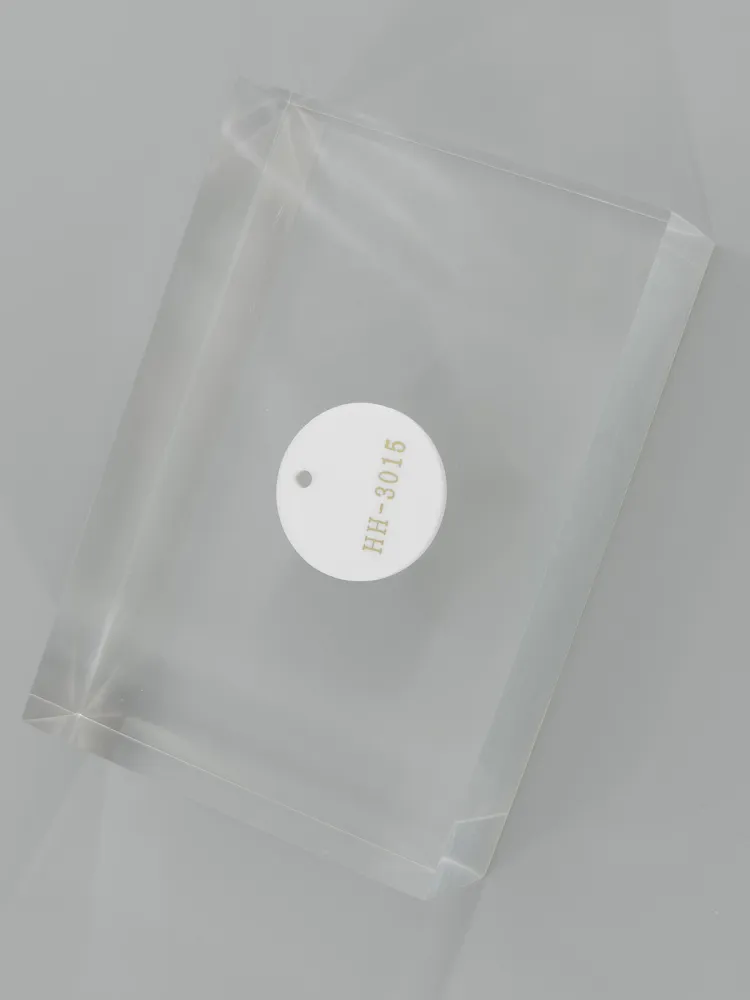 White acrylic — Top view