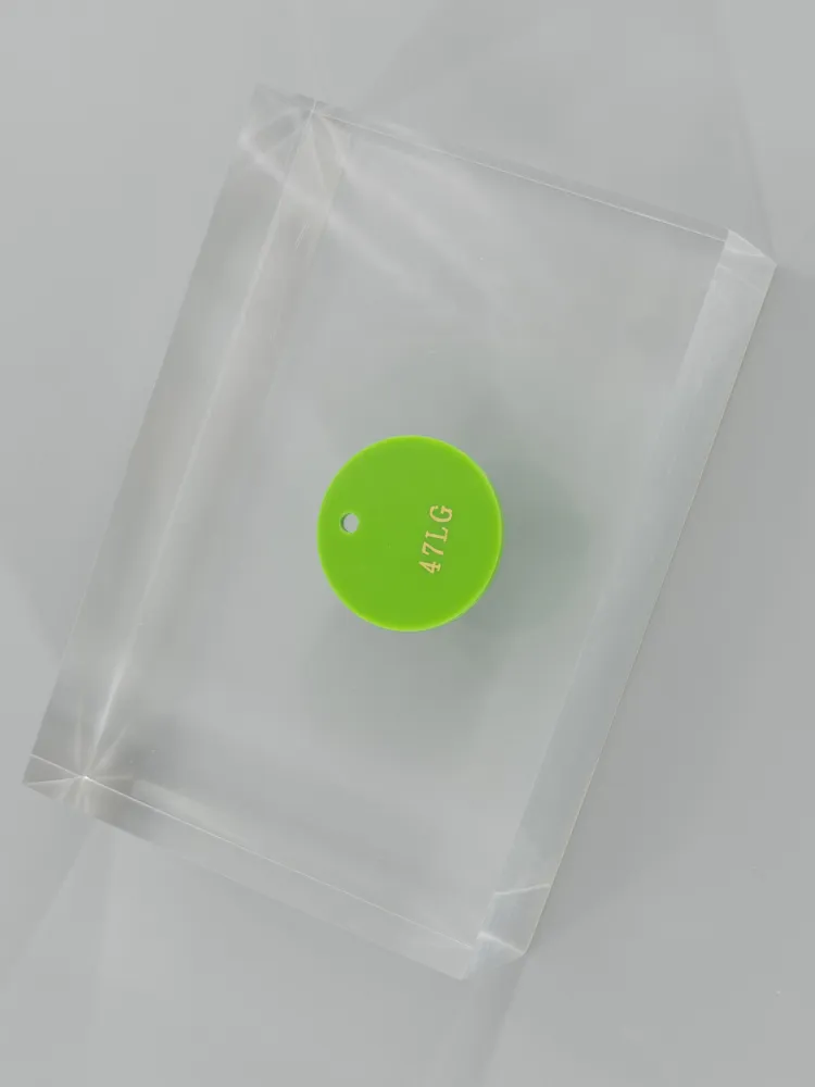 Lime Green acrylic — Top view