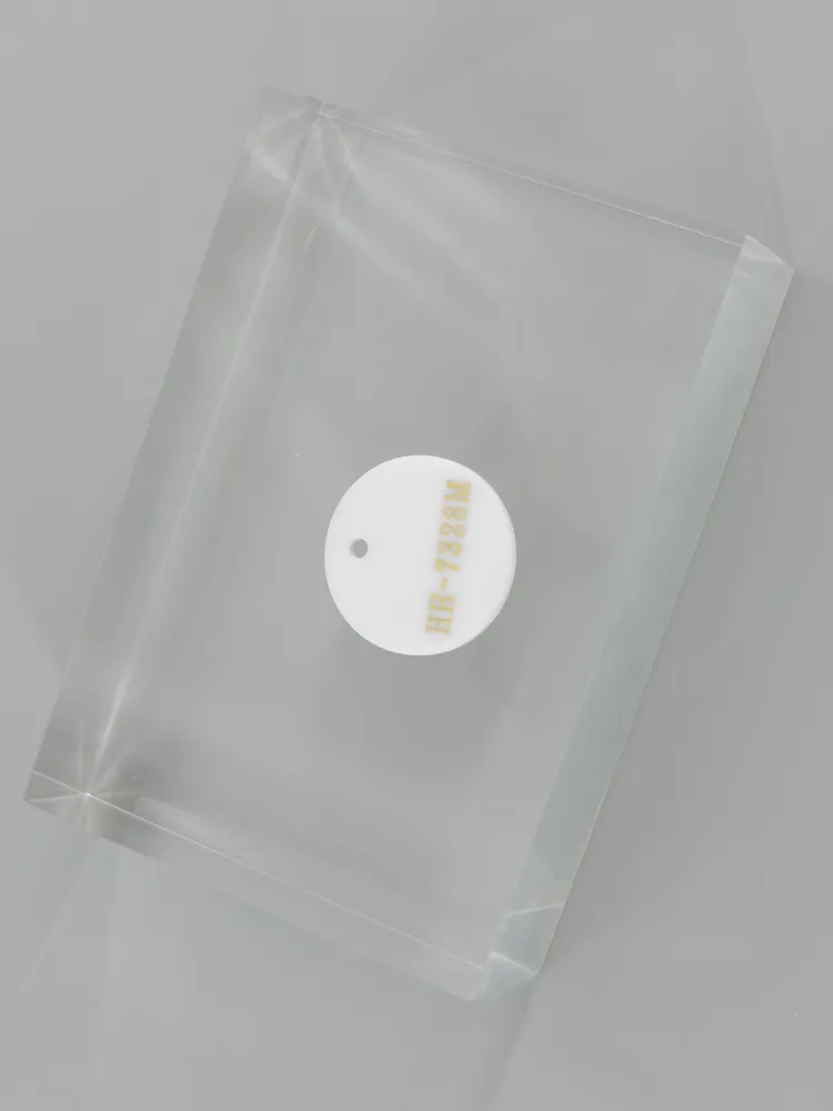 White Matte acrylic — Top view