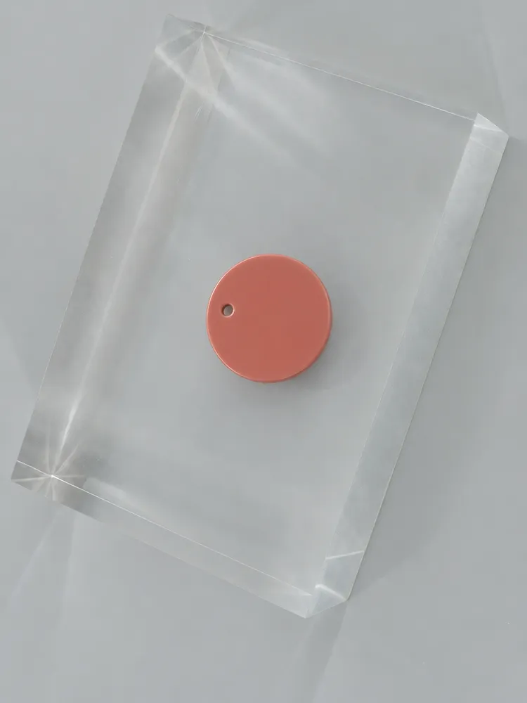Salmon Pastel acrylic chip