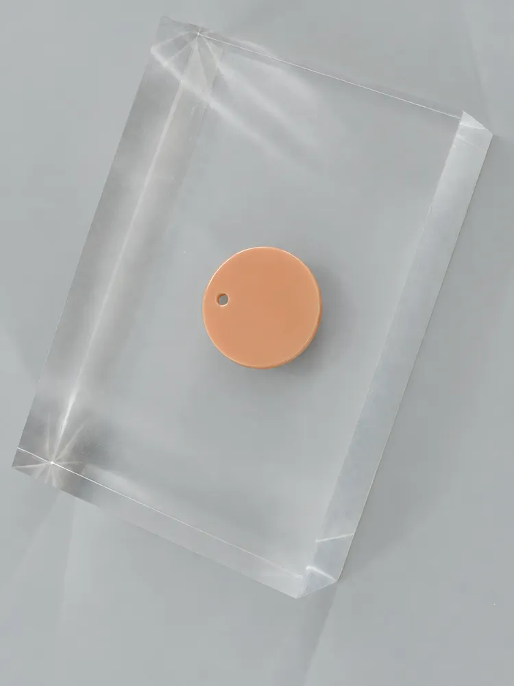 Peach Pastel acrylic chip