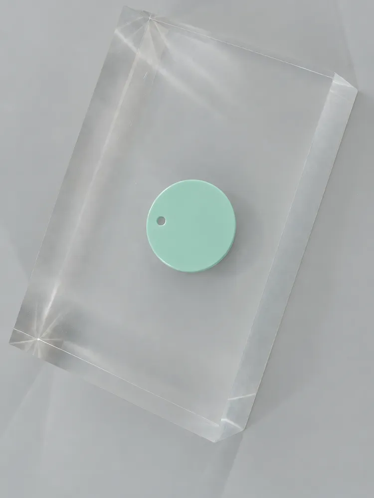 Mint Pastel acrylic chip (illustrative image)