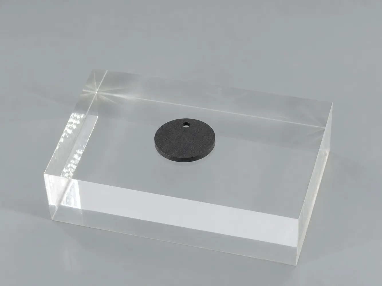 Black HDPE sheet: opaque, solid black, with a smooth matte surface (illustrative image)