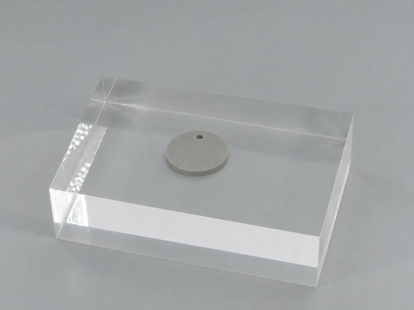 Gray HDPE sheet: opaque, solid gray, with a smooth matte surface (illustrative image)