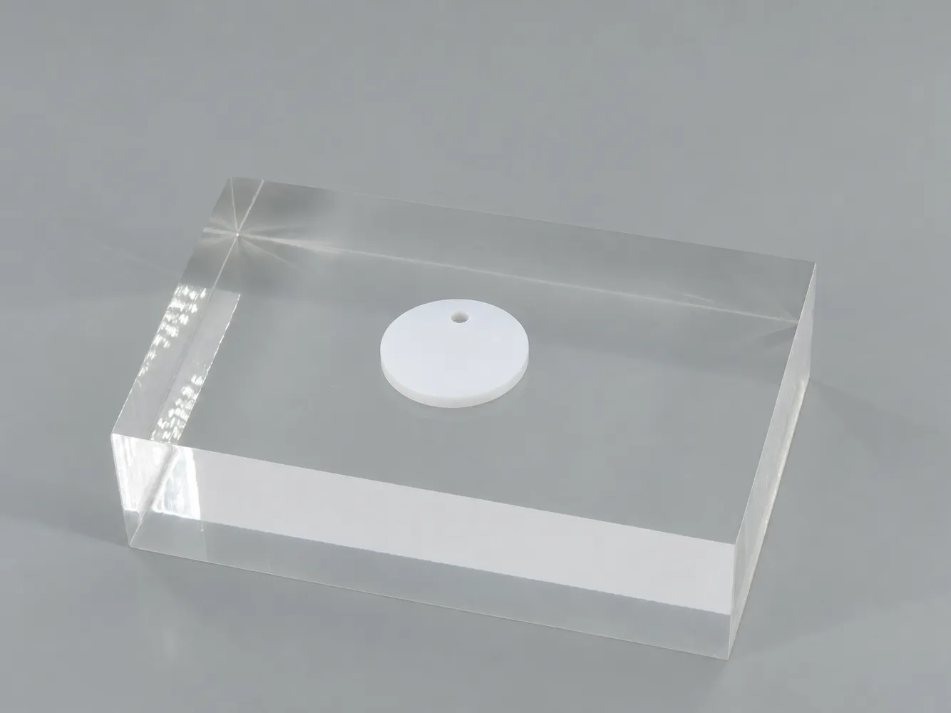 Natural HDPE sheet: milky, semi-translucent, with a smooth matte surface (illustrative image)