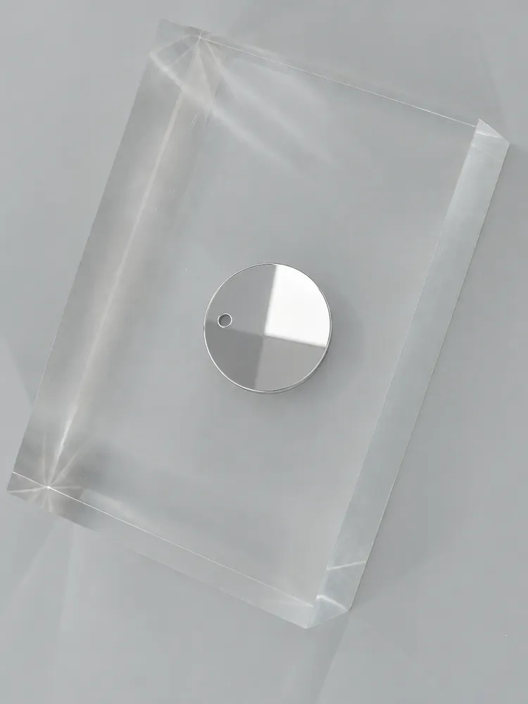 Silver Mirror acrylic — Top view (illustrative image)