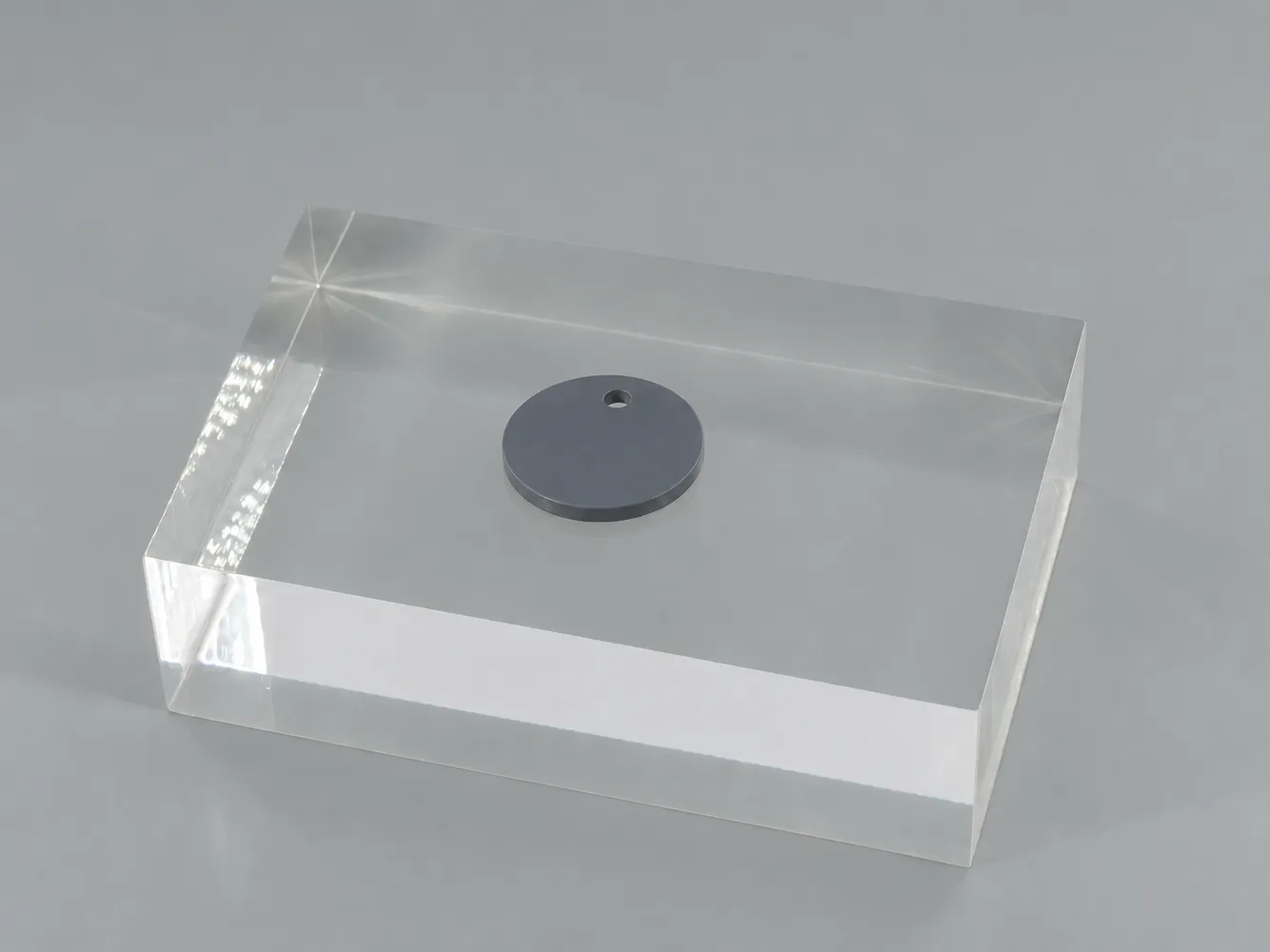 Gray rigid PVC sheet, Type 1: opaque, uniform medium gray, with a smooth surface (illustrative image)